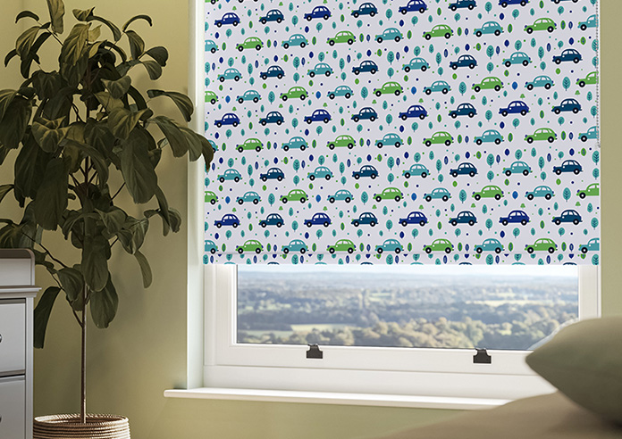 Leafy Lane, Aqua - Twist&Fit Roller Blind - Image 5